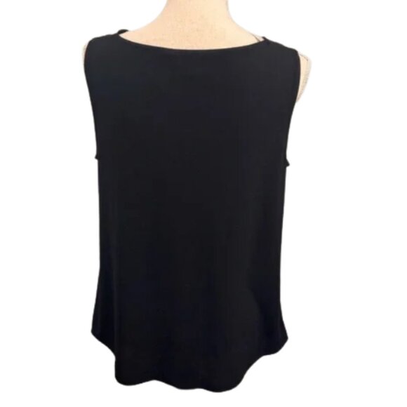 Banana Republic Sleeveless Top Blouse Black Size Medium - Picture 5 of 7